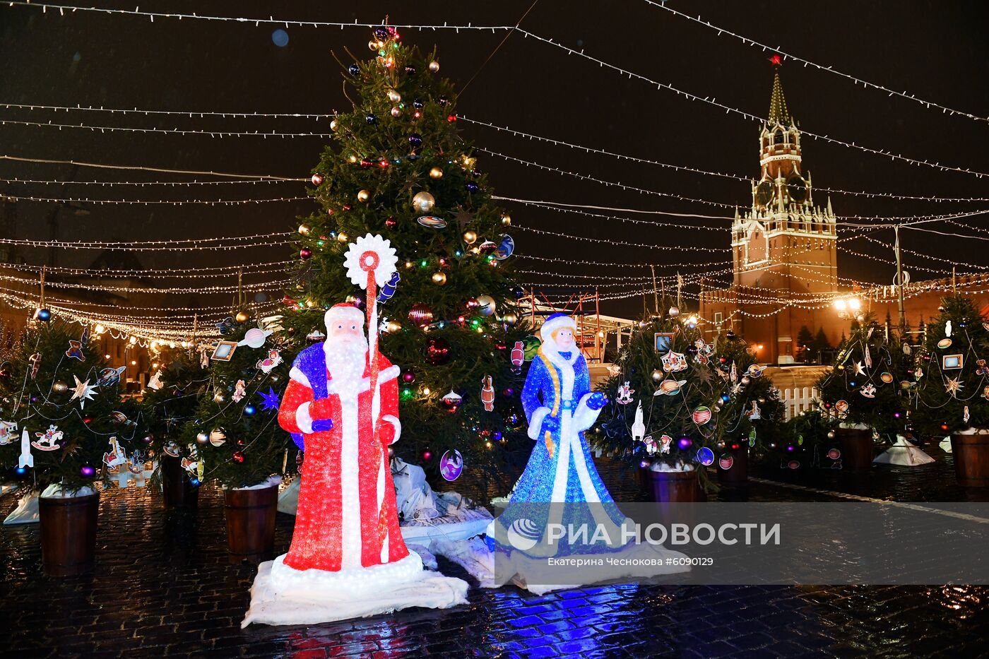 Открытие ГУМ-Катка на Красной площади