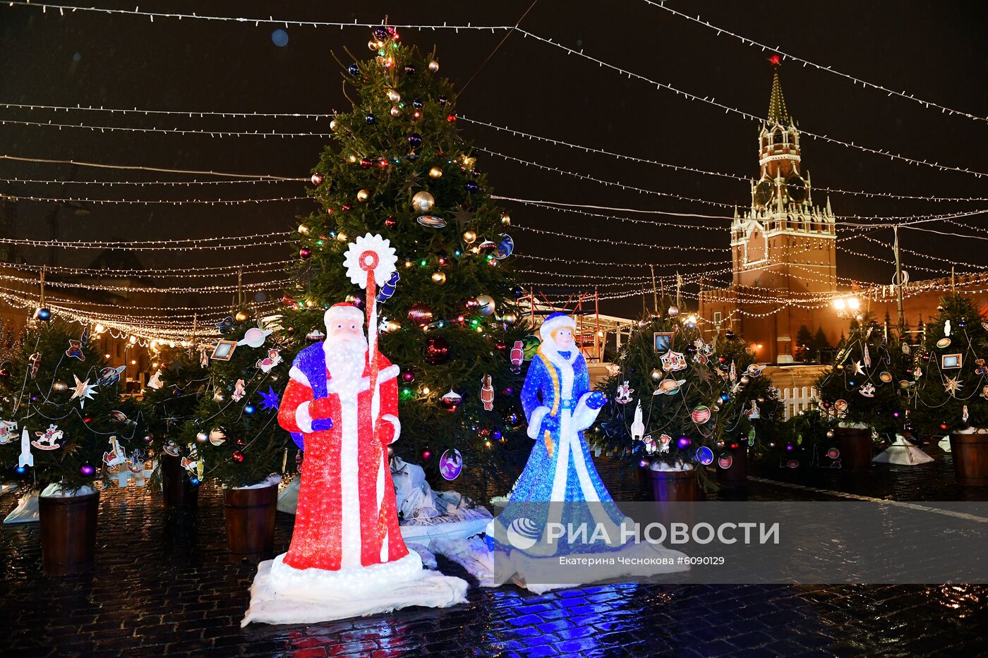 Открытие ГУМ-Катка на Красной площади