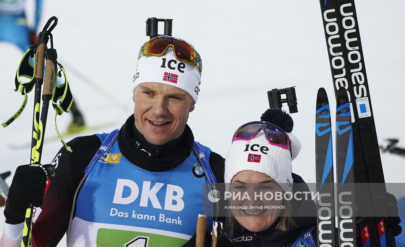 Биатлон. I этап Кубка мира. Одиночная смешанная эстафета