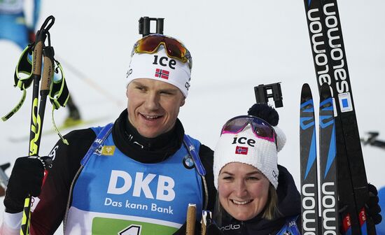 Биатлон. I этап Кубка мира. Одиночная смешанная эстафета