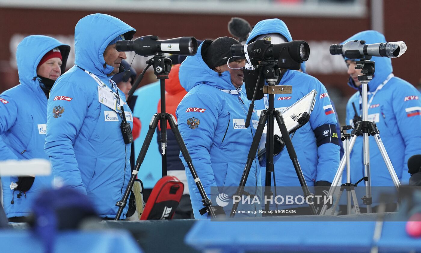 Биатлон. I этап Кубка мира. Одиночная смешанная эстафета