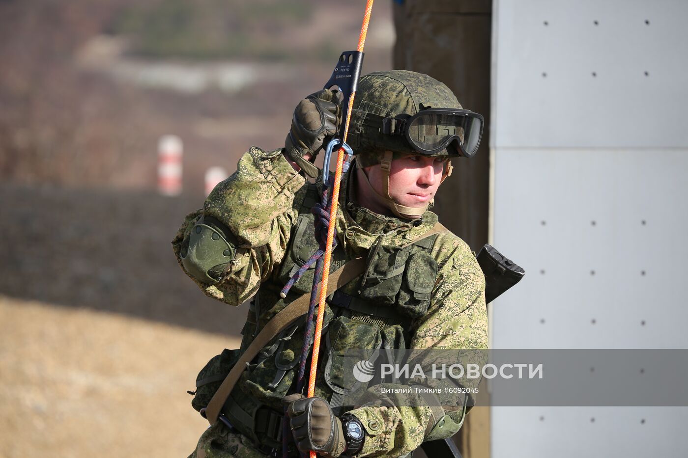 Военные учения на полигоне "Раевский" в  Новороссийске