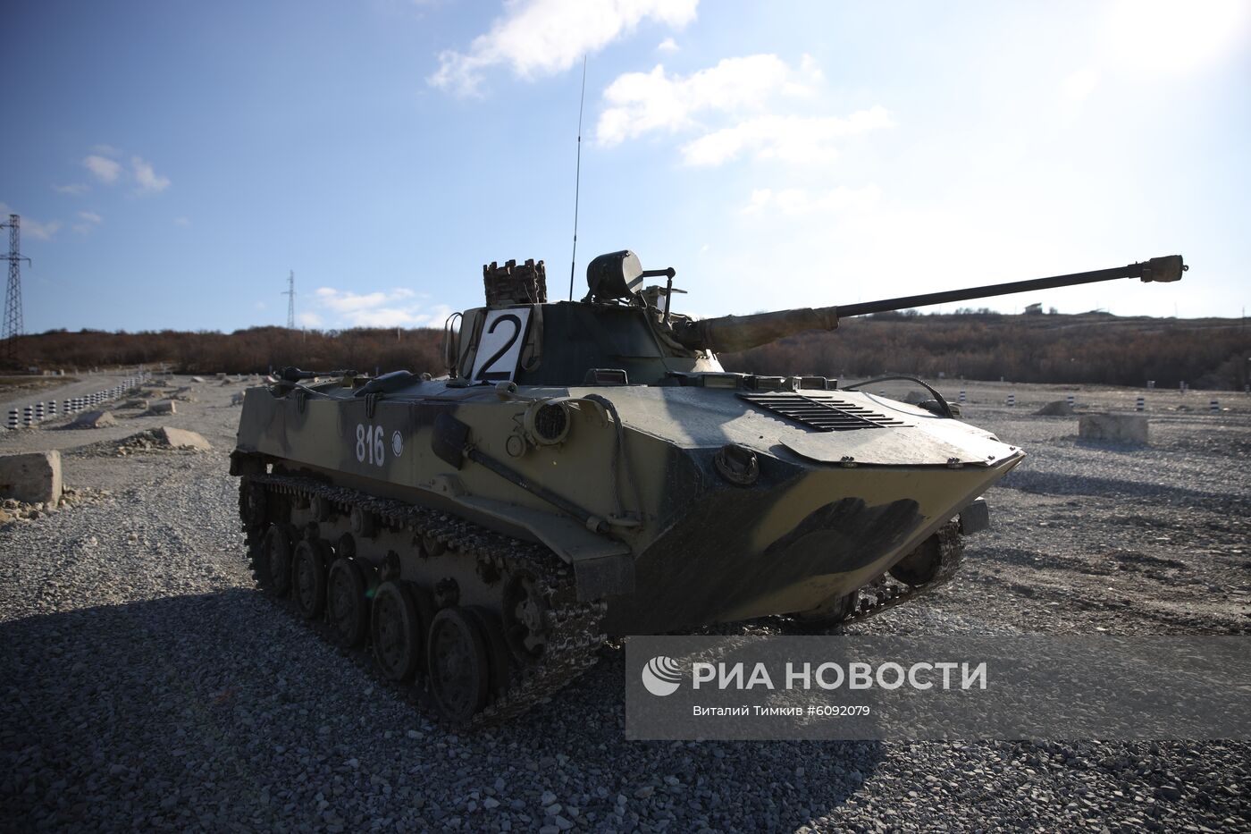 Военные учения на полигоне "Раевский" в  Новороссийске