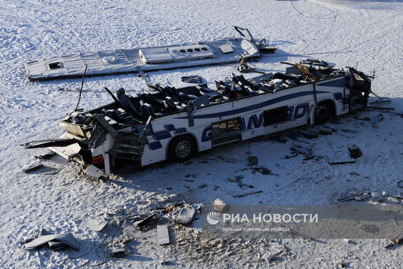 Последствия ДТП с автобусом в Забайкальском крае