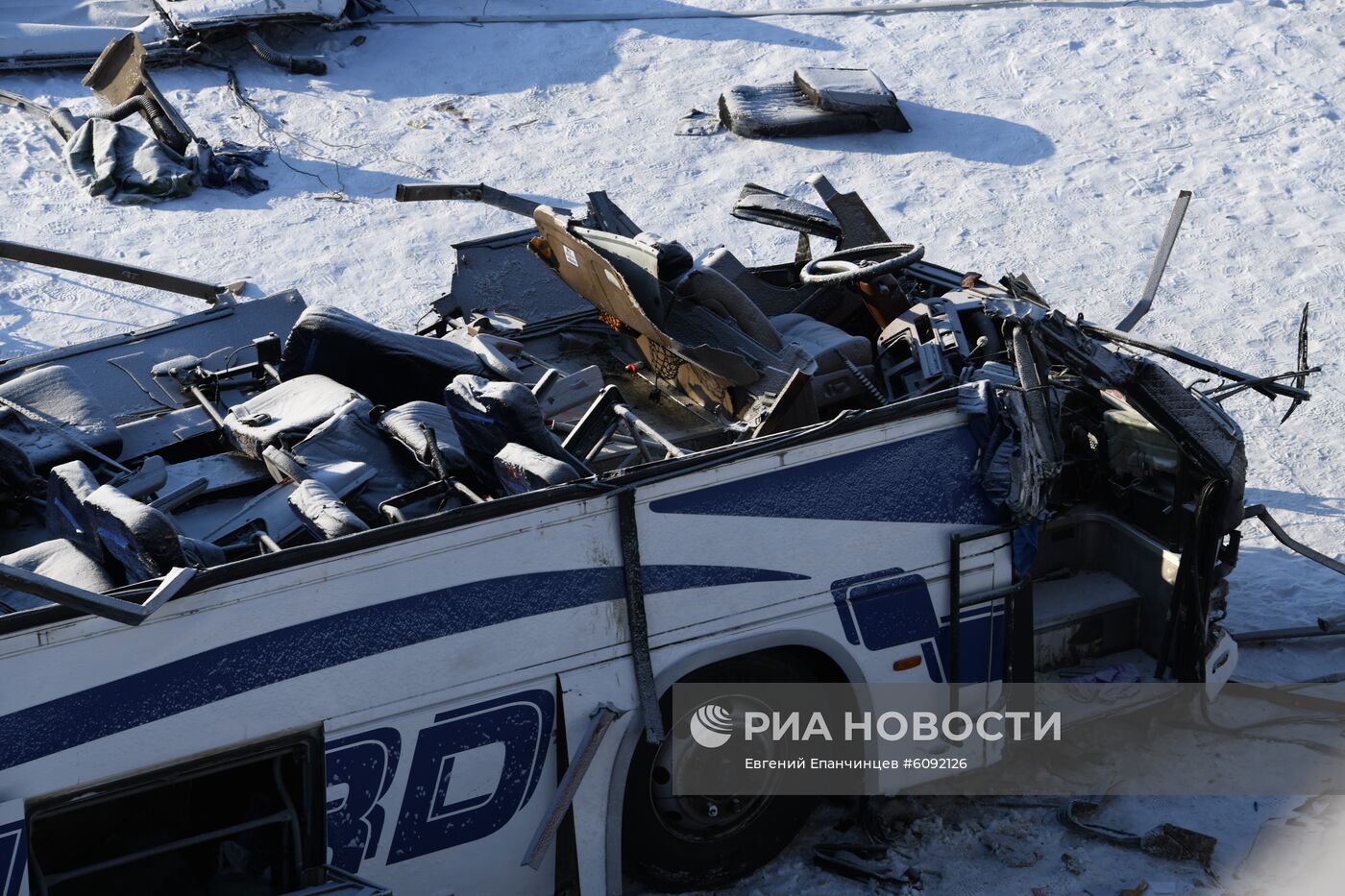 Последствия ДТП с автобусом в Забайкальском крае