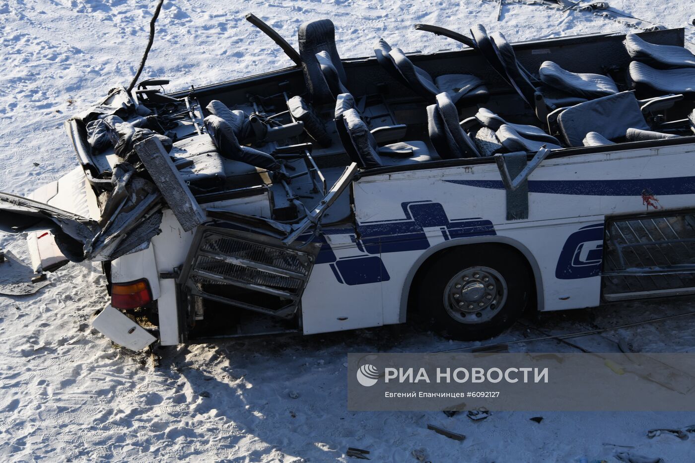 Последствия ДТП с автобусом в Забайкальском крае