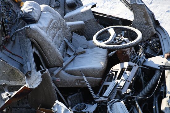 Последствия ДТП с автобусом в Забайкальском крае