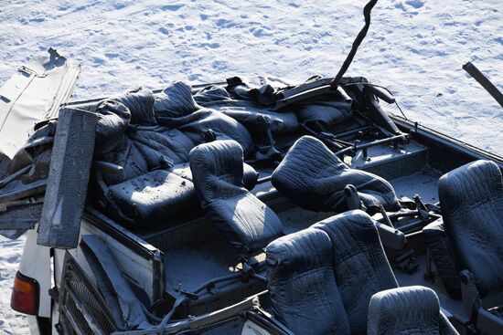 Последствия ДТП с автобусом в Забайкальском крае