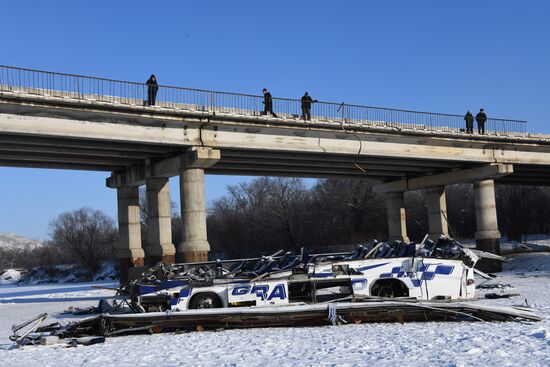 Последствия ДТП с автобусом в Забайкальском крае