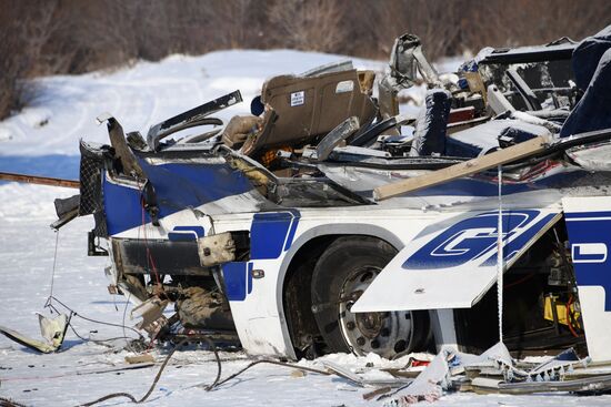 Последствия ДТП с автобусом в Забайкальском крае