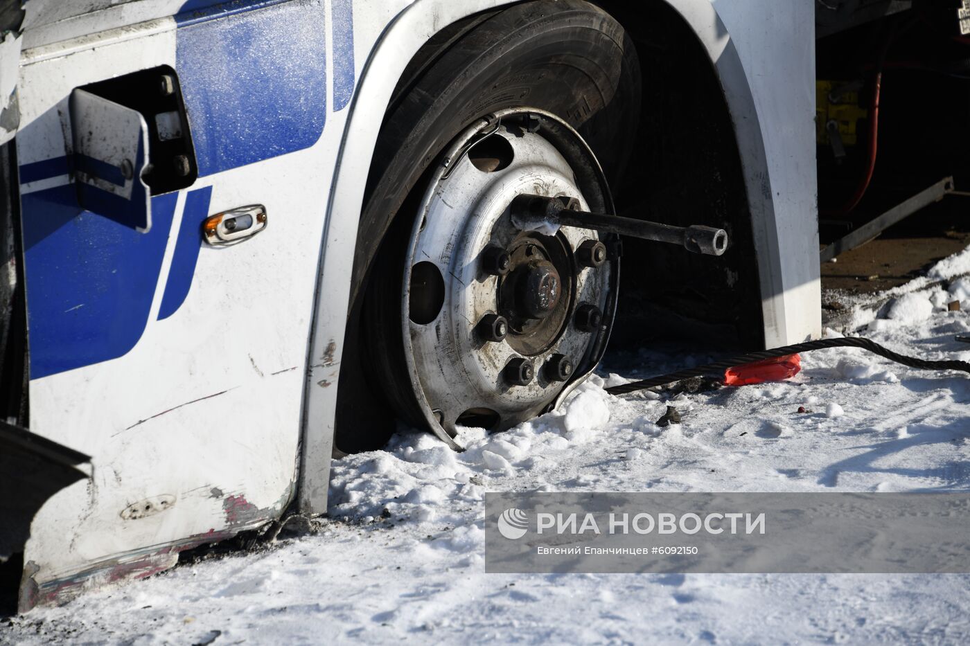 Последствия ДТП с автобусом в Забайкальском крае