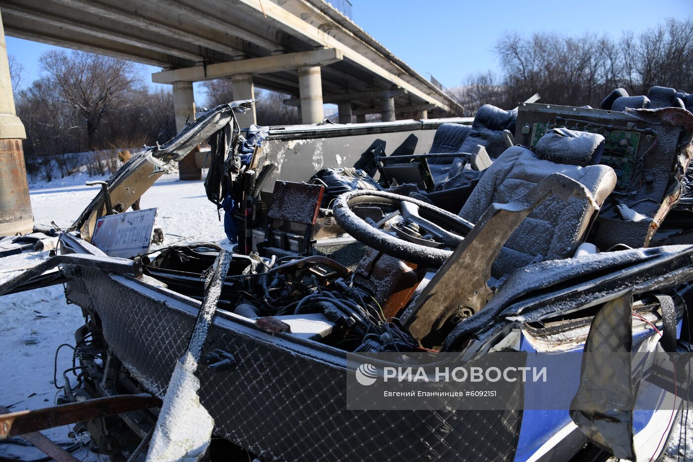Последствия ДТП с автобусом в Забайкальском крае