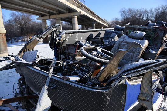 Последствия ДТП с автобусом в Забайкальском крае