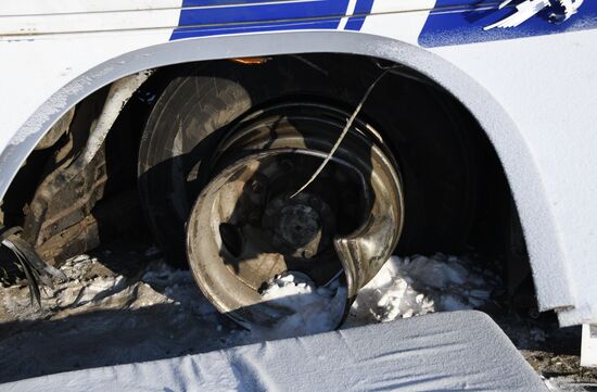 Последствия ДТП с автобусом в Забайкальском крае