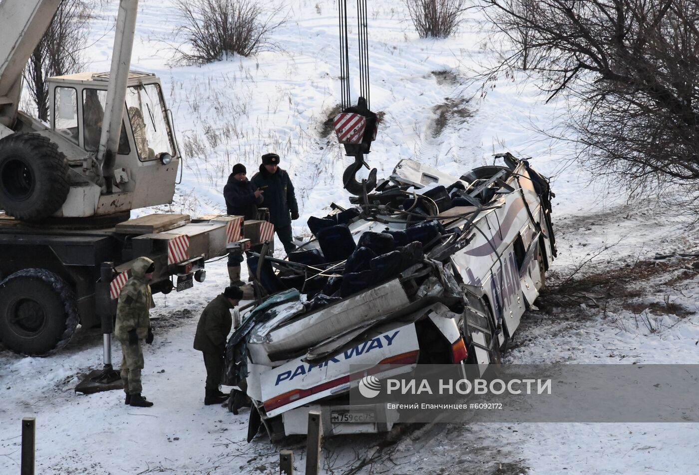 Последствия ДТП с автобусом в Забайкальском крае