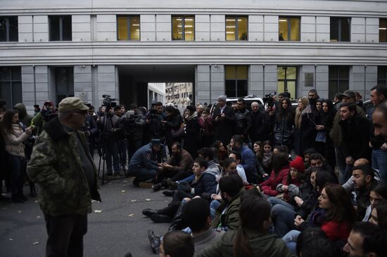 Акция протеста в Ереване