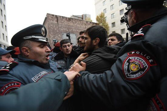 Акция протеста в Ереване