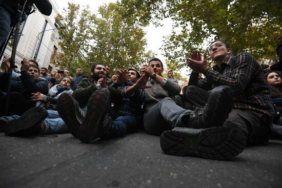 Акция протеста в Ереване