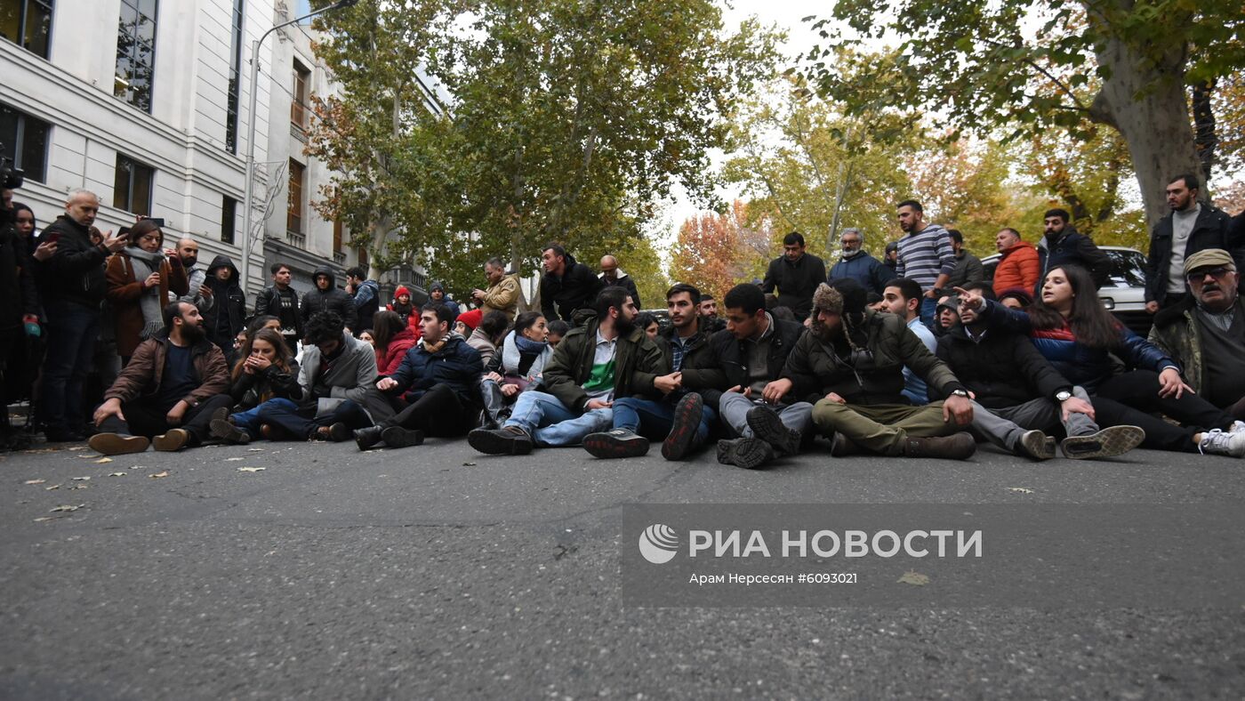 Акция протеста в Ереване