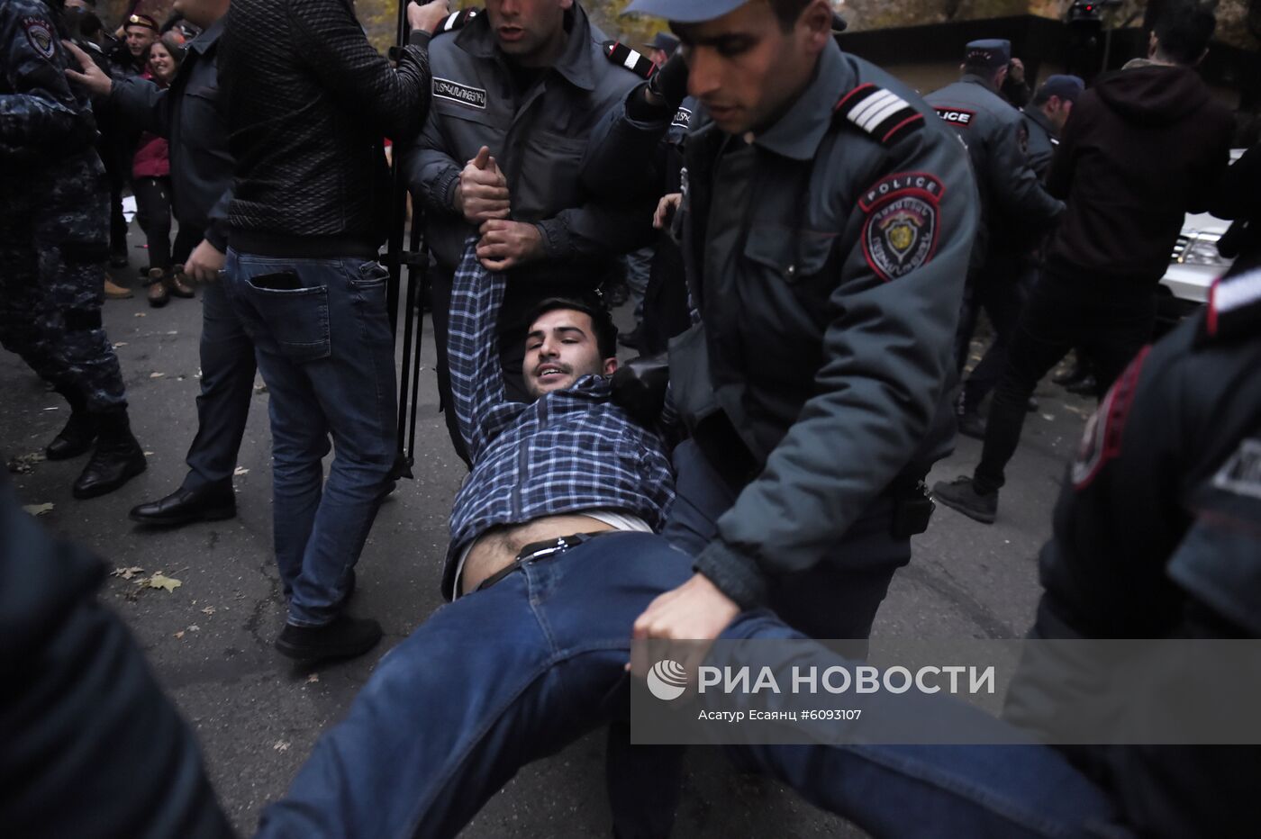 Акция протеста в Ереване