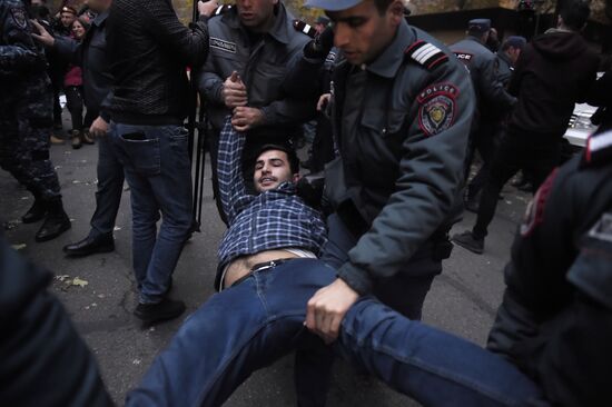 Акция протеста в Ереване