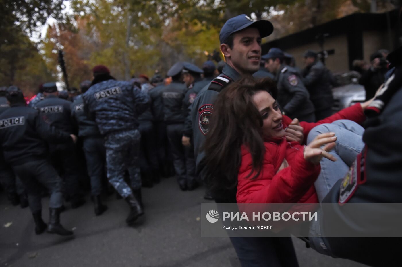 Акция протеста в Ереване