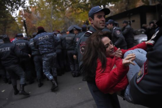 Акция протеста в Ереване