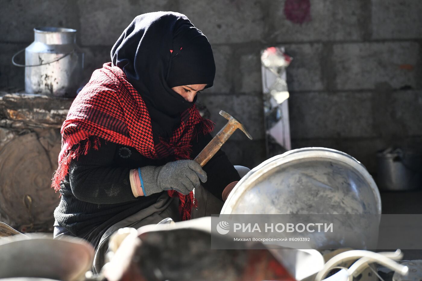 Производство алюминия на частном заводе вблизи Дамаска