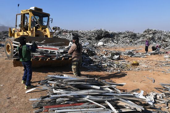 Производство алюминия на частном заводе вблизи Дамаска