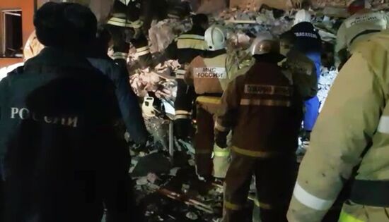 Взрыв газа в жилом доме в Белгородской области 