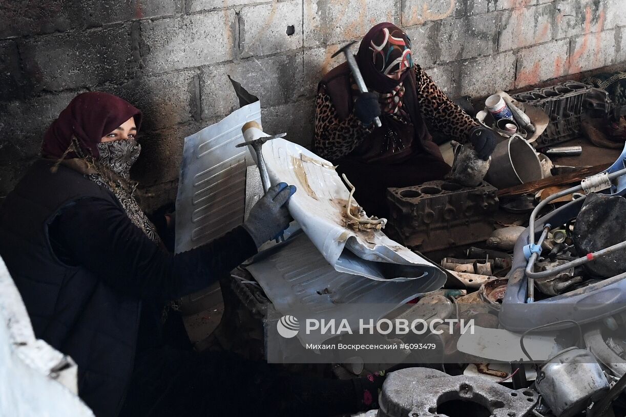 Производство алюминия на частном заводе вблизи Дамаска