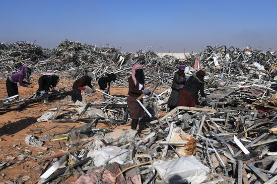 Производство алюминия на частном заводе вблизи Дамаска