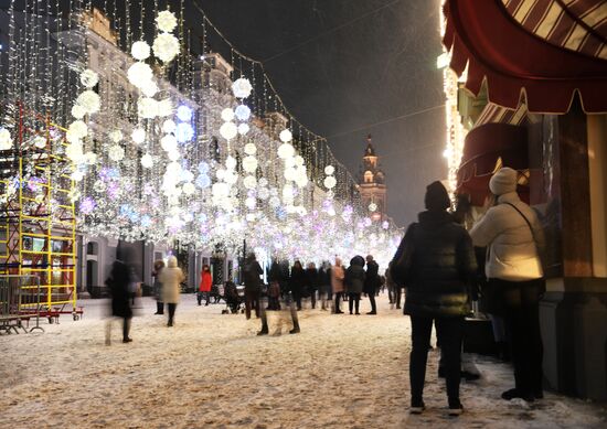 Новогоднее оформление города Москвы