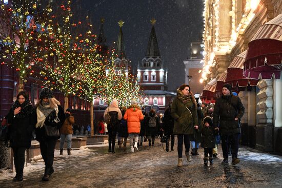 Новогоднее оформление города Москвы