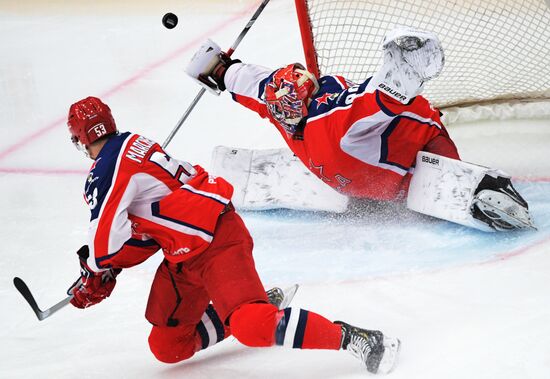 Хоккей. КХЛ. Матч ЦСКА — "Динамо" (Москва)"