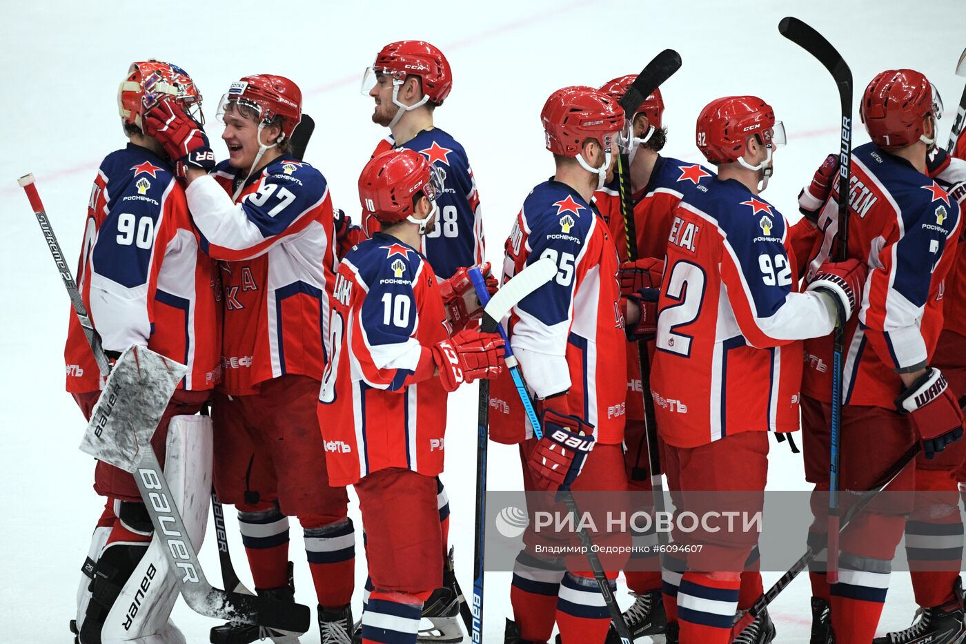 Хоккей. КХЛ. Матч ЦСКА — "Динамо" (Москва)"