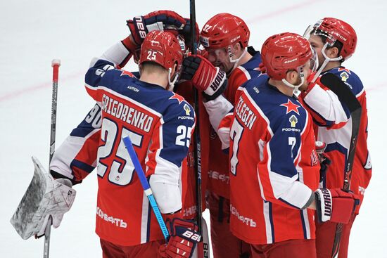 Хоккей. КХЛ. Матч ЦСКА — "Динамо" (Москва)"