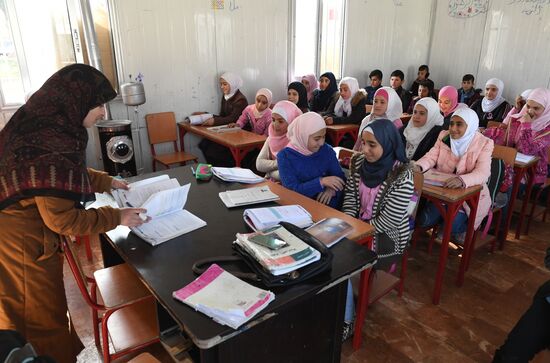 Лагерь беженцев Хирджилла вблизи Дамаска