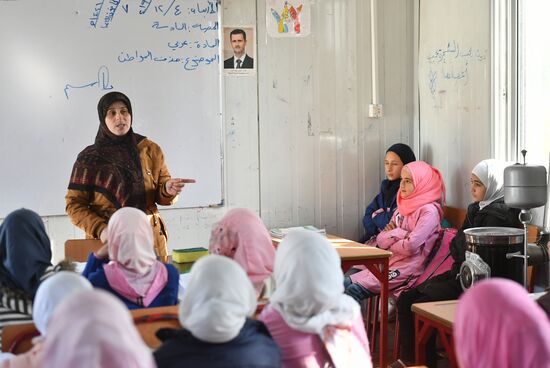 Лагерь беженцев Хирджилла вблизи Дамаска