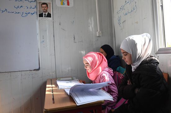 Лагерь беженцев Хирджилла вблизи Дамаска