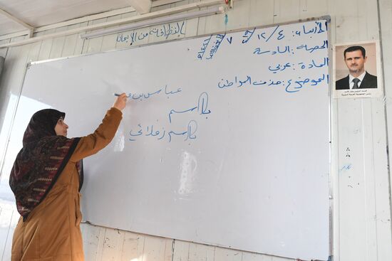 Лагерь беженцев Хирджилла вблизи Дамаска