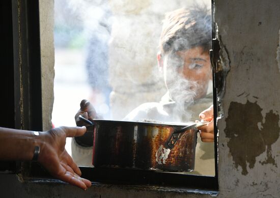 Лагерь беженцев Хирджилла вблизи Дамаска
