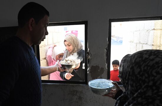 Лагерь беженцев Хирджилла вблизи Дамаска
