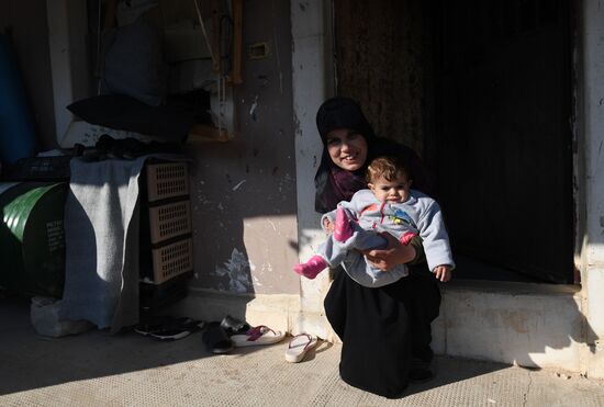 Лагерь беженцев Хирджилла вблизи Дамаска