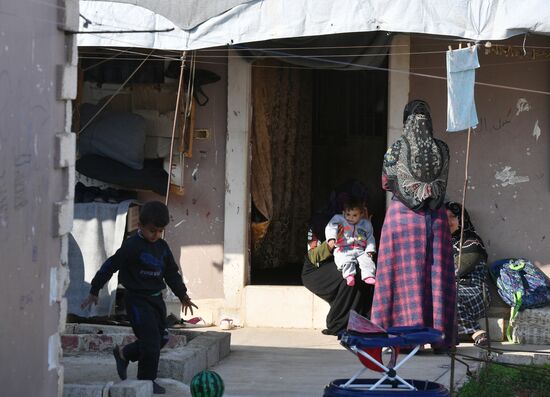 Лагерь беженцев Хирджилла вблизи Дамаска