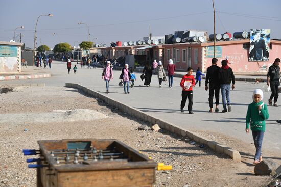 Лагерь беженцев Хирджилла вблизи Дамаска