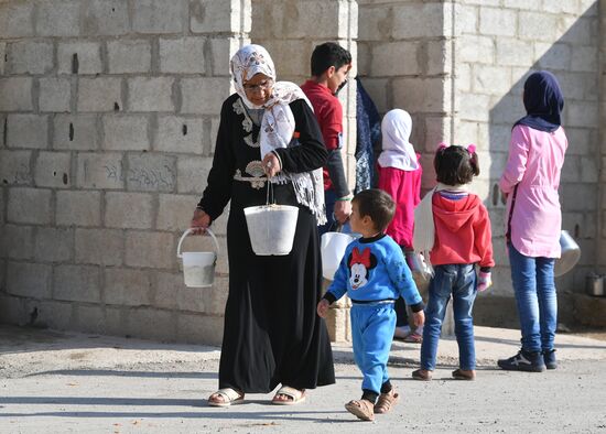 Лагерь беженцев Хирджилла вблизи Дамаска
