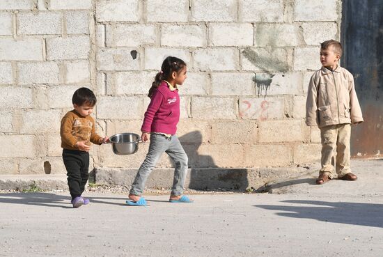 Лагерь беженцев Хирджилла вблизи Дамаска