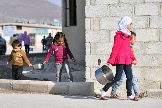 Лагерь беженцев Хирджилла вблизи Дамаска