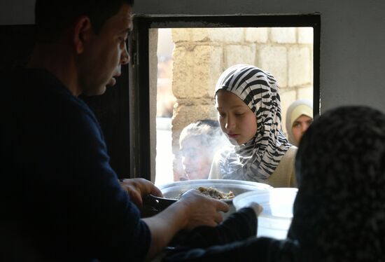 Лагерь беженцев Хирджилла вблизи Дамаска